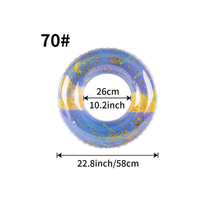 1PC Inflatable Swim Ring, Adult Pool Float, Thickened Swimming, Summer Beach Water Toy Vacation Pool Party Floating Ring