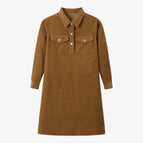 Corduroy brown dress / Click to see stock