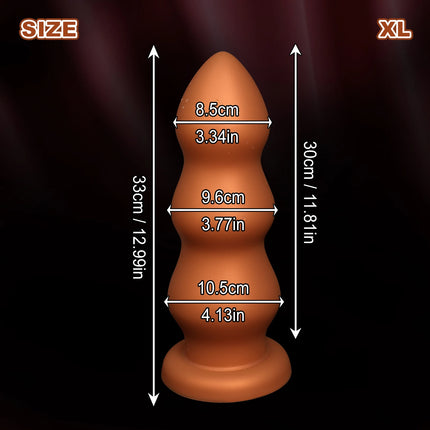 big huge anal beads soft smooth anal dildo penetration anal toys Prostate Massage silicone dilatador super large butt plug ball