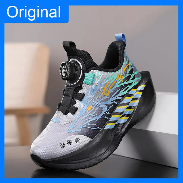 Children Sports Shoes Light Comfort Soft Wear-resistant Mesh Summer Outdoor Running Shoes New Thick Soled Damping Sneakers