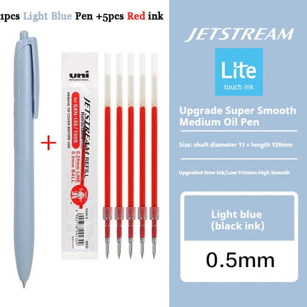 New Uni Jetstream Ballpoint Pen Lite Touch Ink Anti-slip Ultra Smooth Quiet Writing Gel Pens Limited Quality Japanese Stationery