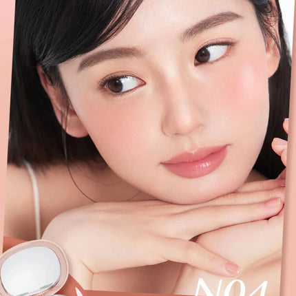 Foreverkey Double Color Blush Plate Water Light Blusher Highlight Cream Long Lasting Natural Brighten Peach Pink Rouge Makeup