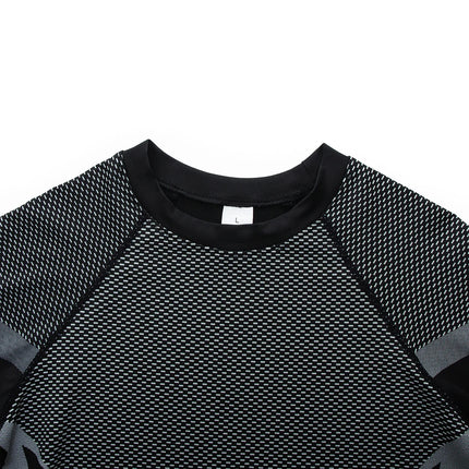 Compression Shirts Men's Rashguard Quick Dry Gym Fitness Shirts Spring Beach Surfing Athletic Sport Running Workout Tops Tees