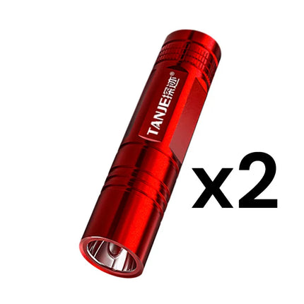 Outdoor Flashlight Small Mini Lighting Strong Light Portable Super Bright Rechargeable Hand Lamp for Hiking/Camping/Emergency