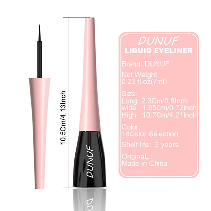 Matte Dark Green Liquid Eyeliner Pencil Waterproof Makeup Colorful Liquid Eye Liner Ultra-thin Long-Lasting Quick-Dry Eye Liner