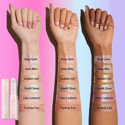Water-like Jelly Eyeshadow Stick Pearlescent Glitter High-gloss Eyeshadow Crystal Shiny Multi-color Eye Shadow Highlighter Stick