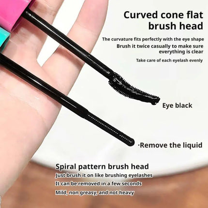Mascara Remover Set Gentle Formula Waterproof Makeup Removal Dual Effect Eyelash Cleanser Nourishing Care Portable Travel Tools