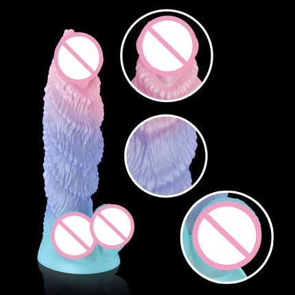 Alien Monster Dildo Anal Plug Liquid Silicone Butt Plug for Adult Masturbation Sex Toys G-spot Clitoris Massage Anus Stimulation