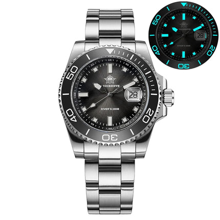 ADDIESDIVE Men's Watch Quartz Stainless Steel Diving Watch 200M Super Luminous Luxury Watch reloj hombre NEW Watch Reloj hombre