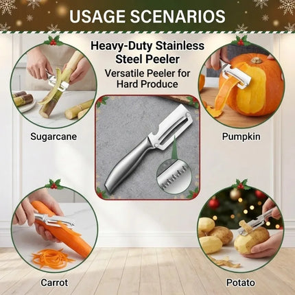 Stainless Steel Fruit Peeler with Bottle Opener Kitchen Vegetable Paring Knife Suitable for Pumpkin Winter Melon Pineapple Fruit