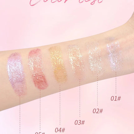 Water-like Jelly Eyeshadow Stick Pearlescent Glitter High-gloss Eyeshadow Crystal Shiny Multi-color Eye Shadow Highlighter Stick