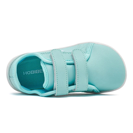 HOBIBEAR Kids Barefoot Shoes Little/Big Kids Wide Toe Minimalist Sneakers Lightweight Hook and Loop Artificial Leather Shoes