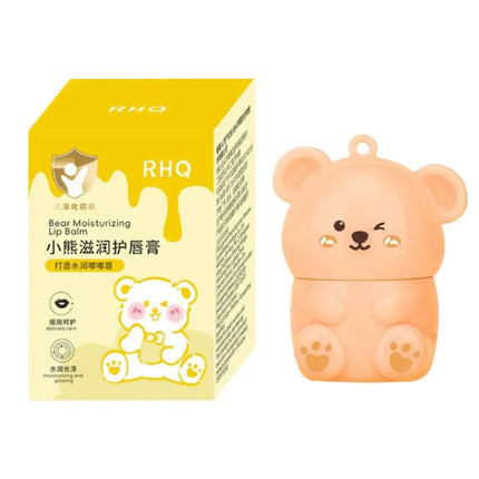 Long Lasting Nourishing Lip Balm Cute Bear Fruit Moisturizing Lip Balm Prevent Dryness & Hydrating Winter Care Lip Balm Lip Care