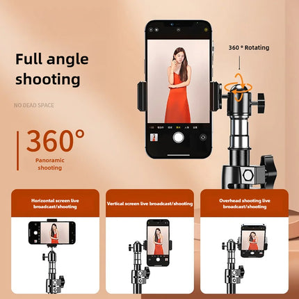 170cm Stretchable Holder Adjustable Height for Mobile Phone Live Support Tripod Multi-functional Recording Selfie Landing Tripod