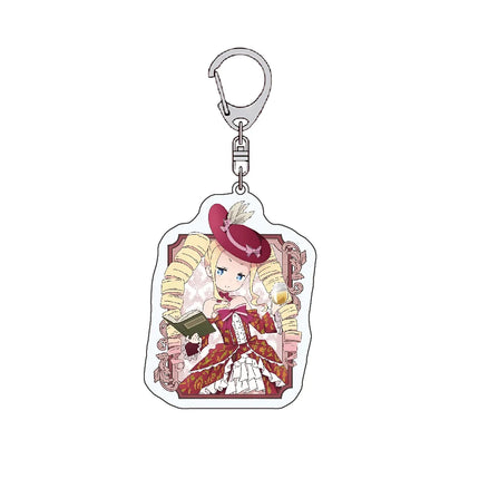 Re:Zero Subaru Natsuki Emilia Rem 6cm Acrylic Stand Keychain Anime Bag Charm Collectible Gift For Fans