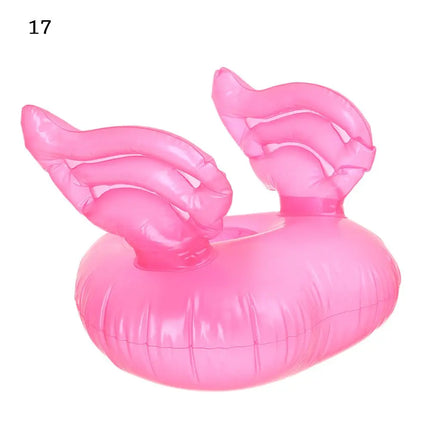 1PC Inflatable Float Cup Pad Swimming Pool Drink Cup Stand Holder Cute Drink Pool Mat For Kids Toy Summer Pool Party Decorations