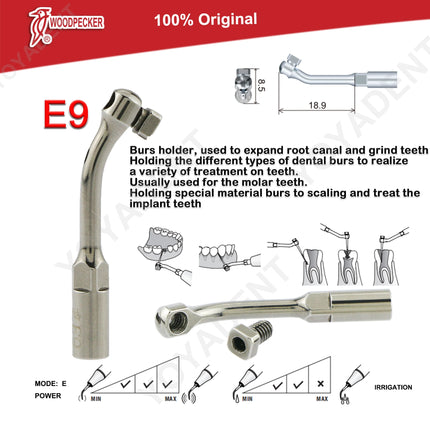 Woodpecker Tips DTE Dental Ultrasonic Endo Scaler Tips Scaling Tips Fit EMS UDS NSK SATELEC Scaler Handpiece Dentistry Tools