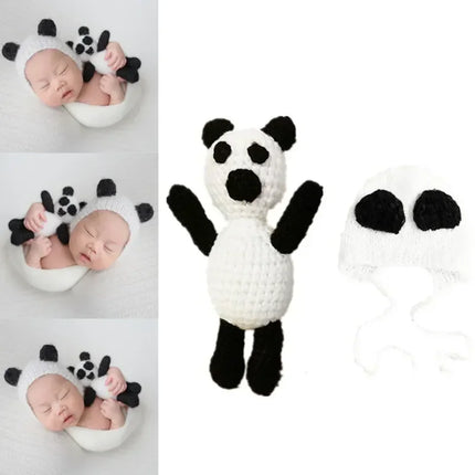New Born Baby Crochet Knit Costume Accessories Infant Photo Shoot Clothes Newborn Photography Props Newborn Shooting