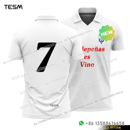 TESM Summer POLO Shirt Men Summer Sports V-neck T-shirt Street Trendy Short Sleeve 3D HD Print T-shirt