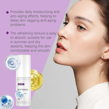 West Month Bakuchiol Serum Pore Remover Anti Sagging Smooth Skin Firming Deep Hydration Refreshing Hyaluronic Acid Face Serum
