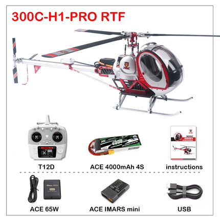 Schweizer JCZK 300C helicopter Hughes all metal high simulation model aircraft ALIGN 450L 470 380  aircraft H1 flight control