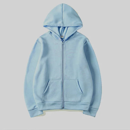 Women Oversized Zip Up Hoodie Solid Black Loose Full Zipper Hooded Sweatshirt Casual Pocket Streetwear Soft Thick Hooded Jacket