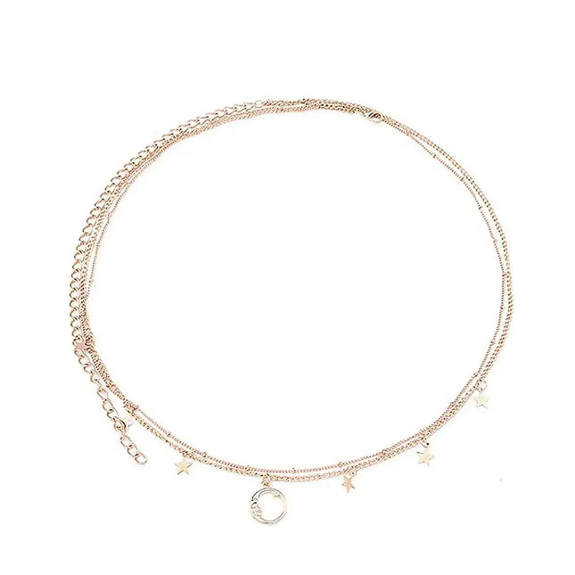 Waist Chain Sexy Belly Belt Waist Chain Women Double Chain Sexy Sexy Pants Fashion Chain Layer Adjustable Waist Chain I2Y2