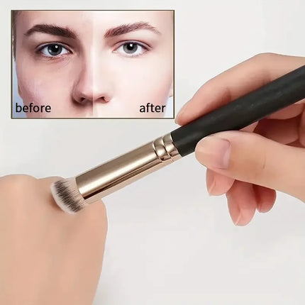 Under Eye Concealer Brush Kabuki Nose Contour Brush  Dense Bristles Full Coverage Cosmetic Pro Small Makeup Foundation Brush