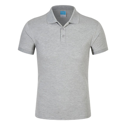 POLO shirt Men's Solid Color Short Sleeved top Team Clothing Customization Red Orange and Other Colors Customization