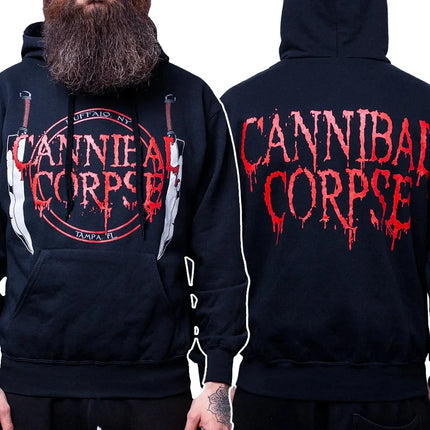 Death Metal Band Cannibal Corpse Graphic Print Hoodie Men Women Harajuku Hip Hop Punk Sweatshirt Loose Casual Oversized Pullover