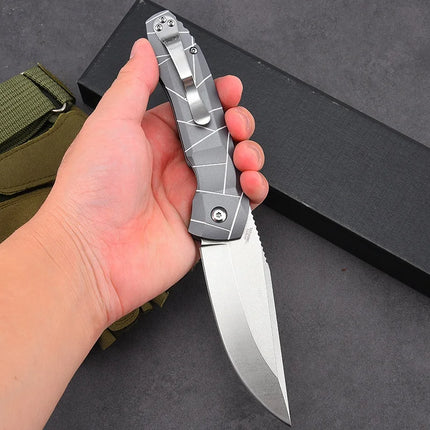 Free Wolf K199 Pocket Folding Knife D2 Blade Aluminium Alloy Handle Bearing Flipper Camping  Outdoor Survival EDC Utility Knife