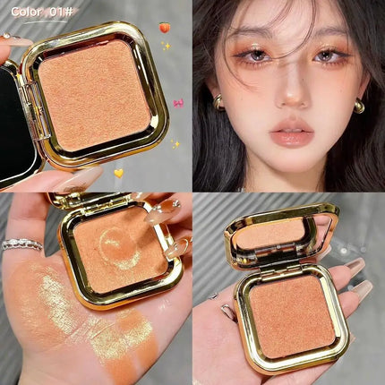Peach Kiss 3D blush cream rouge Matte pearlescent Blusher Natural and lasting Color rendering Facial contour Blusher