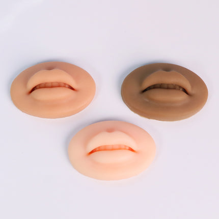 1pc Microblading Reusable 3D Silicone Lip Skin Practice European Solid For PMU Beginner Training Tattoo Permanent Makeup