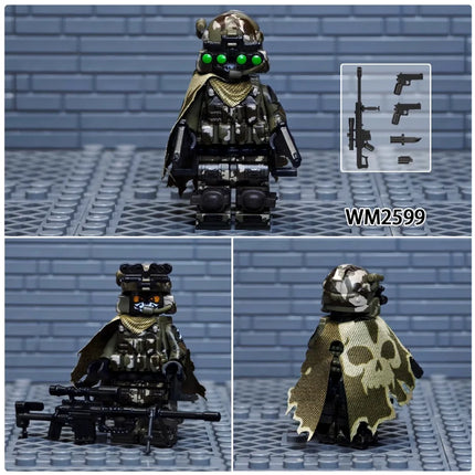 WM6147 WM6168 WM6169 Military Series SWAT Special Forces Building Block Commando Soldier City Police Cap Mini Action Figure Toys