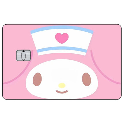 Cute Kitty Matte Sticker Kawaii Anime Credit Card Stickers for VISA MasterCard Bank Debit Card and Other IC Cards Decoration