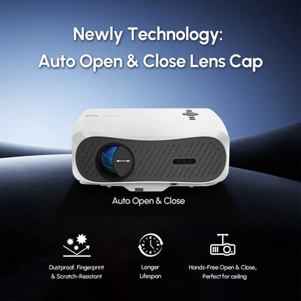 2026 new 4K Projector auto focus lens cap dual speaks Netfilx UHD home theater 2+64G 2.4+5G WiFi  MEMC gaming movie projectors