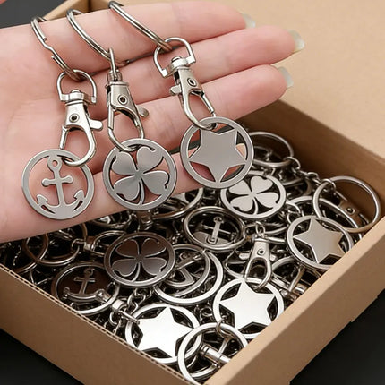 Trolley Cart Tokenrings Keychains Shopping Trolley Token Coin Keyring