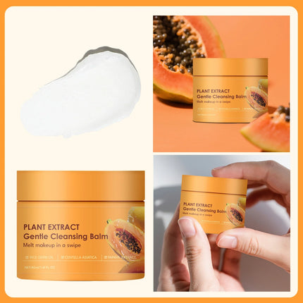 Papaya Enzyme Makeup Remover Cream Gentle Deep Cleansing Pore Dust Facial Cleanser Makeup Remover