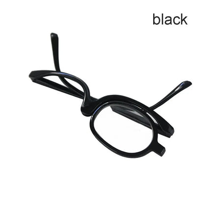 New Rotating Magnifying Makeup Reading Glasses For Women Folding Clamshell Cosmetic Presbyopic Glasses For Elder Unisex