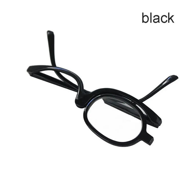 New Rotating Magnifying Makeup Reading Glasses For Women Folding Clamshell Cosmetic Presbyopic Glasses For Elderly Unisex