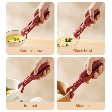 Multi-Purpose Anti-Scald Bowl Holder Clip Anti Scalding Dish Plate Gripper Clips for Kitchen Cooking Baking BBQ