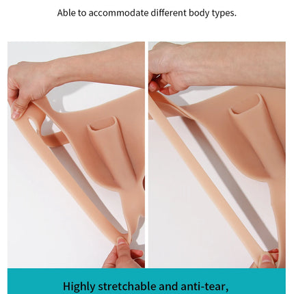 ONEFENG Realistic Silicone Panties Gays Pussy Pants  Sexy Fake Vagina Form Crossdresser Transgender Shemale Drag Queen Cosplay