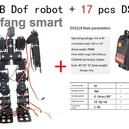 19 DOF Robot Educational Robot Kit for Ardunio Humanoid Robotic Walking with MG996 Programming Robot Kit 20KG Servo Technic Part