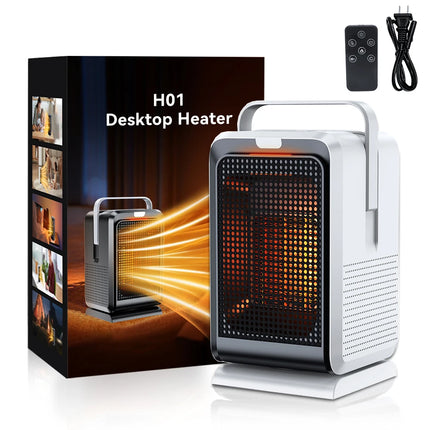 Portable Desktop PTC quick heating shaking head electric both cooling and heating small household With Remote Control 110V/220V