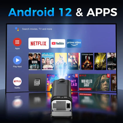 2025 4K Android 11 Projector Native 1080P 390ANSI HY320 Dual Wifi6 BT5.0 1920*1080P Cinema portable Projetor upgrated HY300