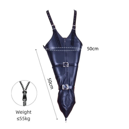 Sexy Lace-up Leather Bondage Handcuff Glove with Flexible Full Arm Cover Wrap Bag for Couple Adult Romantic Fun Sex Toys
