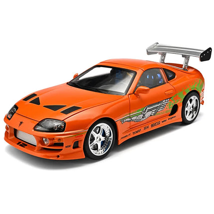 1:24 Supra A80 TRD Sports Car Alloy Diecast Model Miniatures Collection Of Hobby Decorative Fine Ornaments Pull Back Toy Gift