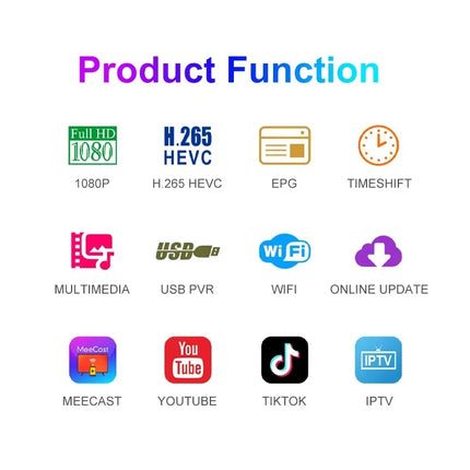 USB PVR FTA Digital Koqit V5H Mini Satellite TV Receiver Smart Meecast DVB-S2 H.265 Hevc Satellite Receiver Full HD 1080P