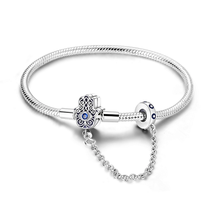 925 Sterling Silver Bracelets 17-20CM Original Leaf Clover Butterfly Heart Bracelet Fit DIY Charms Beads Fashion Women Jewelry