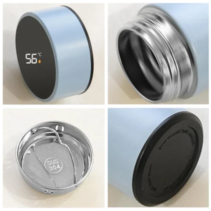 Smart Mini Pocket Thermos Cup 200ml Temperature Display Water Bottle Stainless Steel Vacuum Flasks Thermoses with Filter